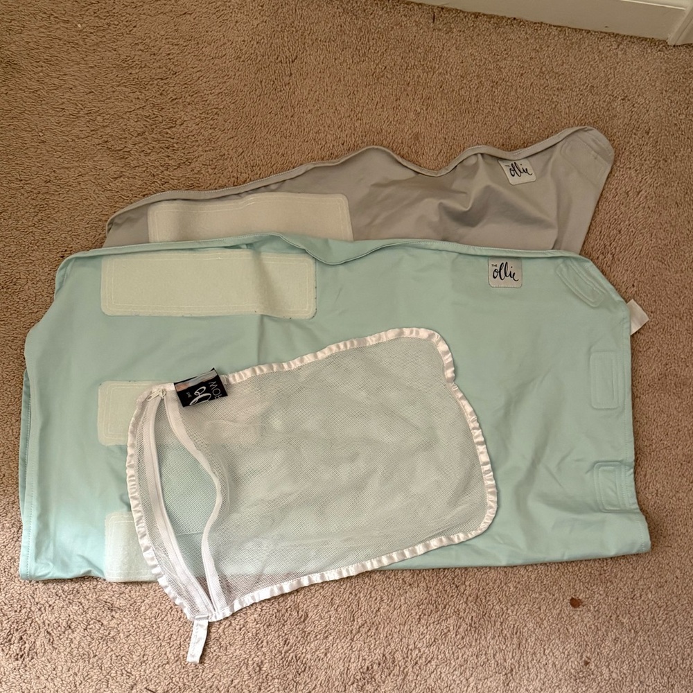 Ollie swaddles